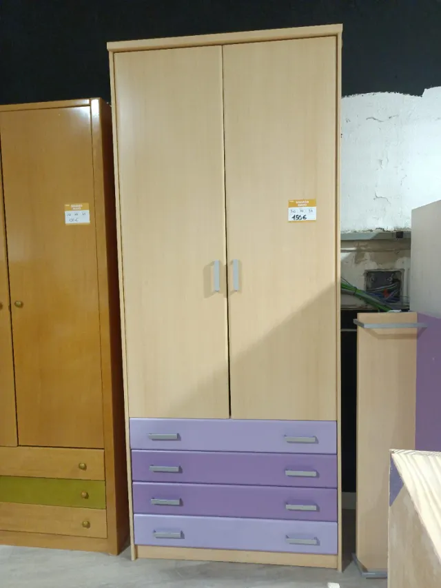 Armario 2 puertas con cajones