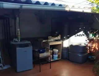 Caldera gasoil con depósito