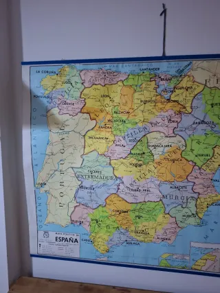 Mapa político España 1972