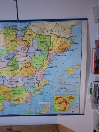 Mapa político España 1972