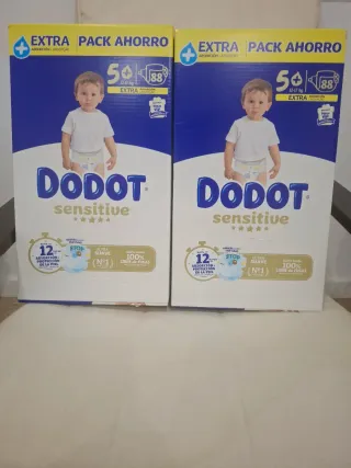 Fraldas Dodot Sensitive talla 5+