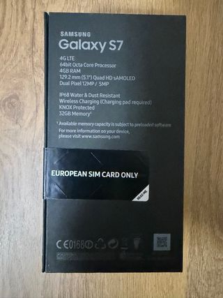 Caja original vacia para Samsung Galaxy S7 32GB