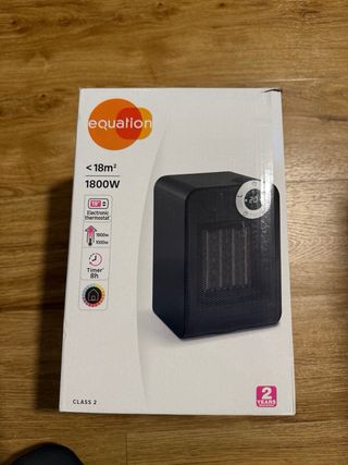 Calefactor portátil negro