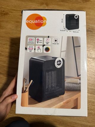 Calefactor portátil negro