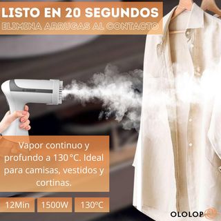 Plancha Vertical Vapor Ololop 1500W Portátil 300ml