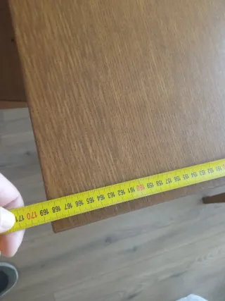 Conjunto mesa y 4 sillas de madera