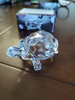 Figura Tortuga Cristal Transparente Nueva estrenar