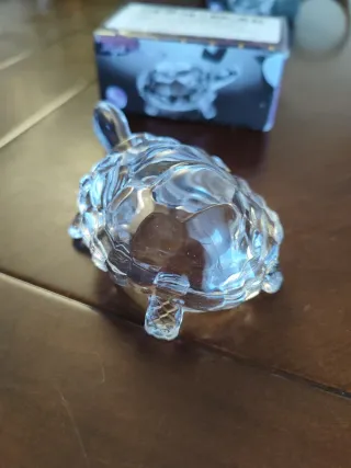 Figura Tortuga Cristal Transparente Nueva estrenar