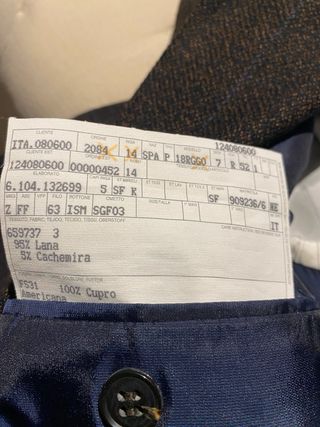 Americana Ermenegildo Zegna Talla 52 Marrón