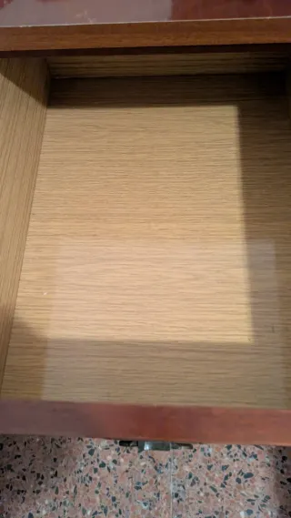 Cajonera de escritorio madera y metal