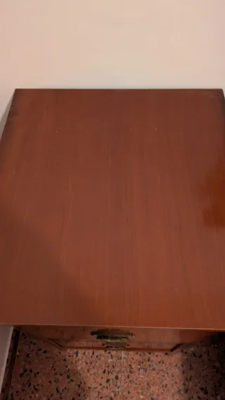 Cajonera de escritorio madera y metal