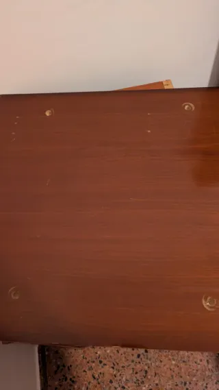 Cajonera de escritorio madera y metal