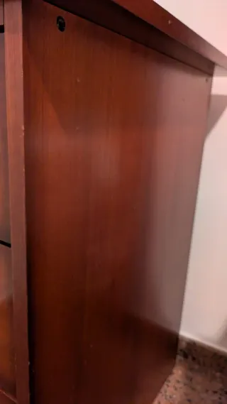 Cajonera de escritorio madera y metal