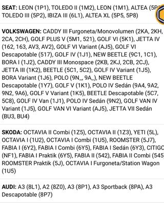 Pastillas de freno Brembo Skoda