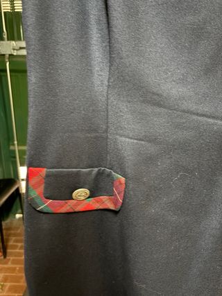 Vestito CONTINUA blu con scozzese