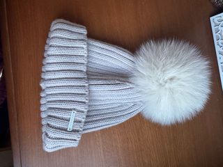 Gorro Pangasa pelo natural beige/marrón