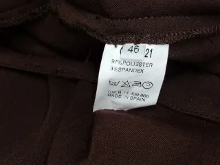 Pantalón vestir mujer talla 46 marrón