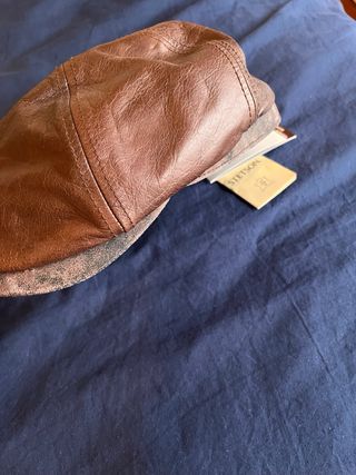 Gorra Stetson Brooklin Leather Flat Cap