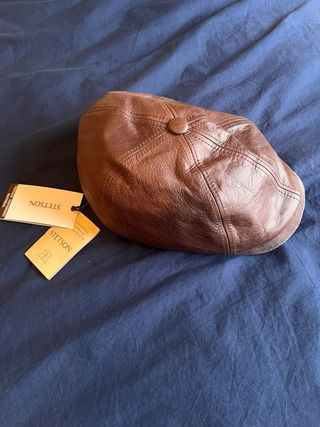 Gorra Stetson Brooklin Leather Flat Cap
