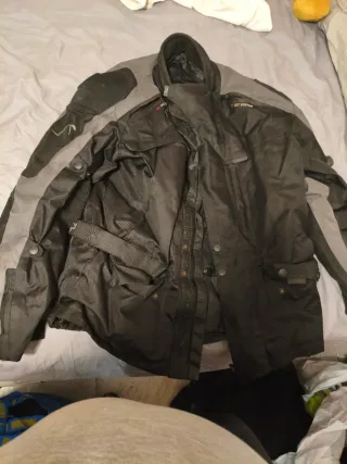 Chaqueta Moto 3XL Negra y Gris