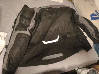 Chaqueta Moto 3XL Negra y Gris