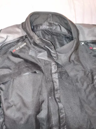 Chaqueta Moto 3XL Negra y Gris
