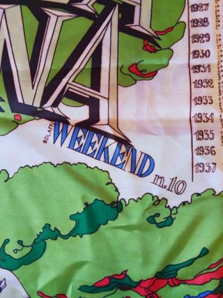 Foulard Bolaffi vintage Piazza di Siena, Rostagno