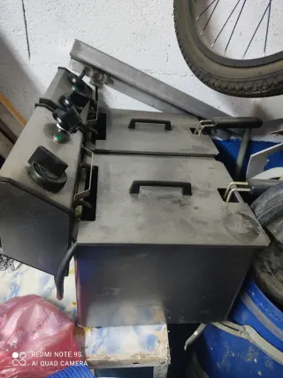 Freidora industrial doble