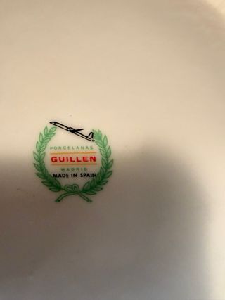 Azucarera Porcelana Guillén Flores Azules