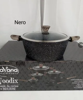Set 15 Pentole Bavaria Cucina Woodix Induzione