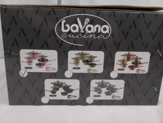 Set 15 Pentole Bavaria Cucina Woodix Induzione