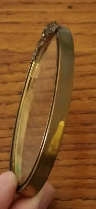 Cornicetta ovale con vetro 6x9x0,8 cm