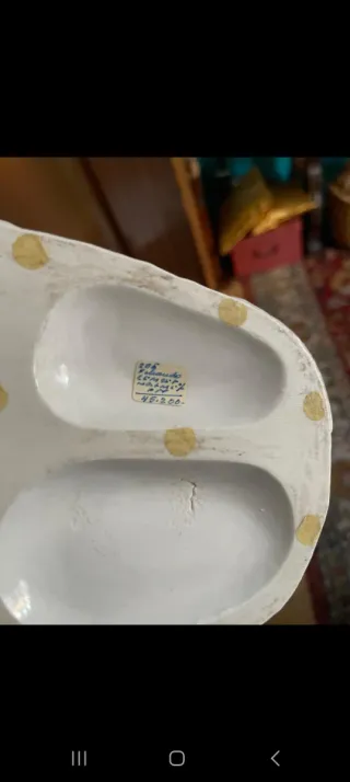 Figura cerámica tigres jugando