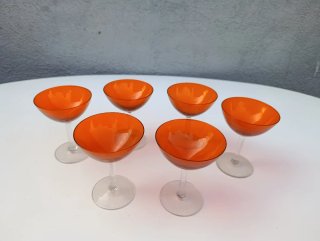 Cristalería de cristal rojo Bohemia
