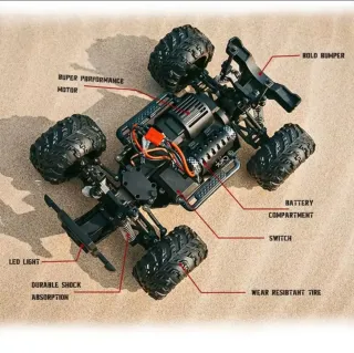Coche RC 4x4 1:16 40km/h (nuevo sin estrenar)