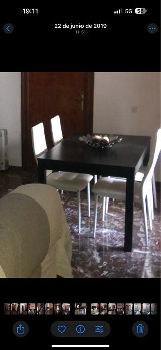 Tavolo da pranzo Ikea nero-marrone