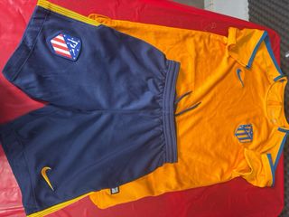 Conjunto Nike Fútbol Azul y Amarillo niño
