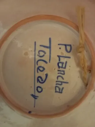 Pareja platos antiguos P. Lancha Toledo