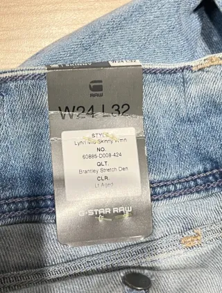 Pantalón skinny G-Star RAW mujer azul