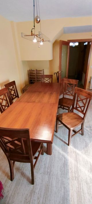 Mesa extensible madera salón largo 180/240 cm