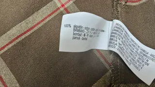 Falda Zara cuadros marrón y rojo