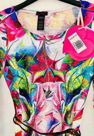 Vestido Custo Barcelona Mini Multicolor Talla M