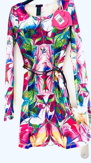 Vestido Custo Barcelona Mini Multicolor Talla M