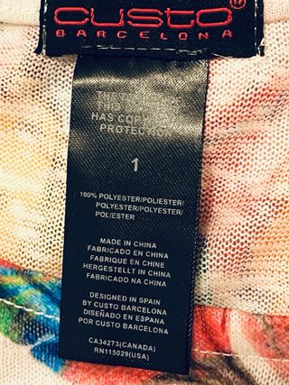 Vestido Custo Barcelona Mini Multicolor Talla M