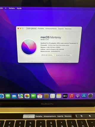 MacBook Pro 13” 8GB RAM 256GB SSD