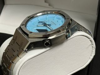 G-Shock GA-2100 Mod Reloj Azul y Plateado
