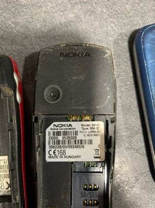 Lote 6 teléfonos Nokia más dos cargadores