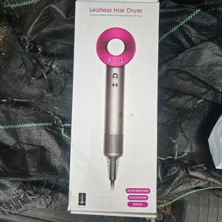 Secador de Pelo Leafless Rosa y Plateado