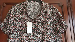 Vestido corto estampado floral