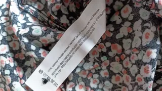 Vestido corto estampado floral